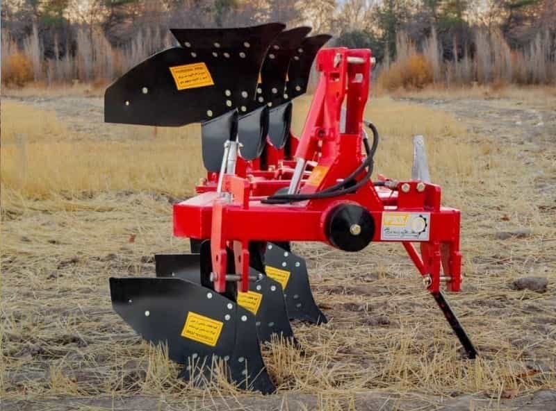 گاوآهن سه خیش برگردان سامانه واژگونی خاک